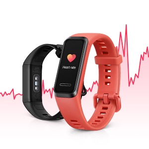 背面のセンサーで心拍を計測（Band 4）