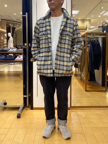 コーデ4：シャツジャケット×ロールアップデニム