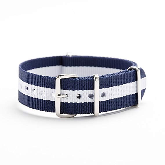 ストライプ(紺・白・紺)