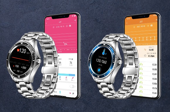 ③心拍や血圧など健康管理機能搭載