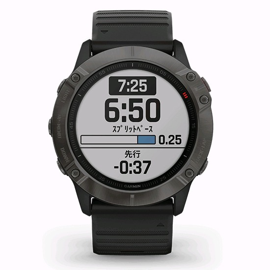 ランニング向きガーミン fēnix 6X Sapphire Black DLC