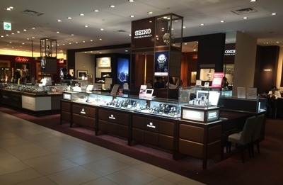 高知市の時計店：高知大丸 時計売場