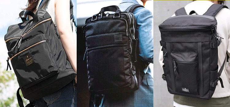 コーデ1：黒リュック×モノトーンコーデ