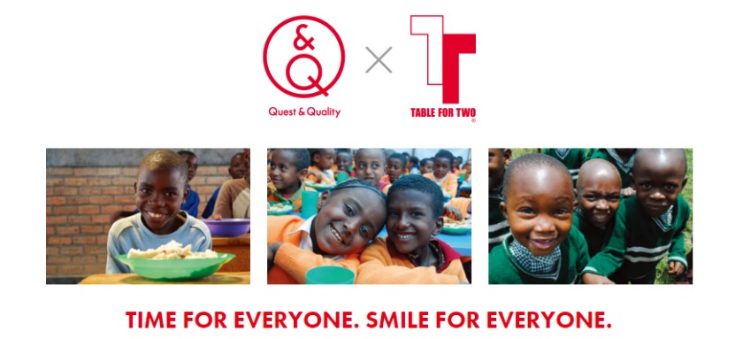 非営利団体「Table for Two」に収益の一部を寄付