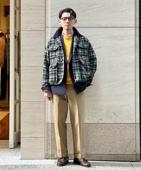 上級者重ね着コーデ