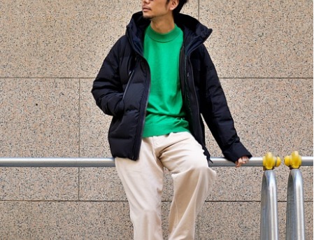 グリーン×スウェット