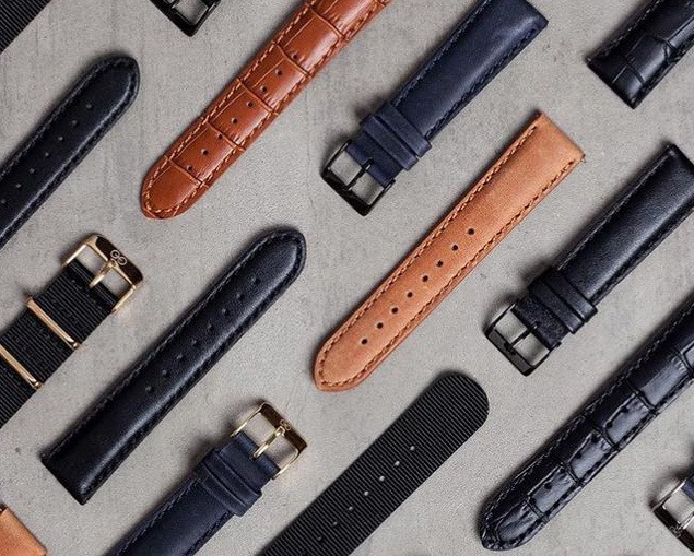 ②文字盤5種類×ベルト4種類からカスタマイズ可能