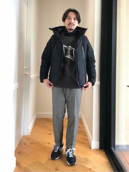 ブラック×トラウザーズパンツ