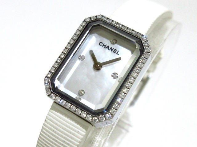 シャネル(CHANEL)の白/ホワイトの腕時計：プルミエール H2433