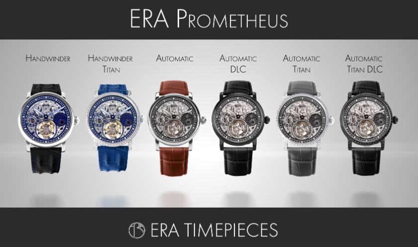 トゥールビヨン搭載モデル：プロメテウス（Prometheus）の外観