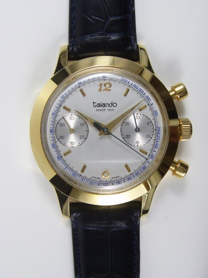 ③太安堂 オリジナル 第2作 18KYG クロノグラフ針 100周年記念