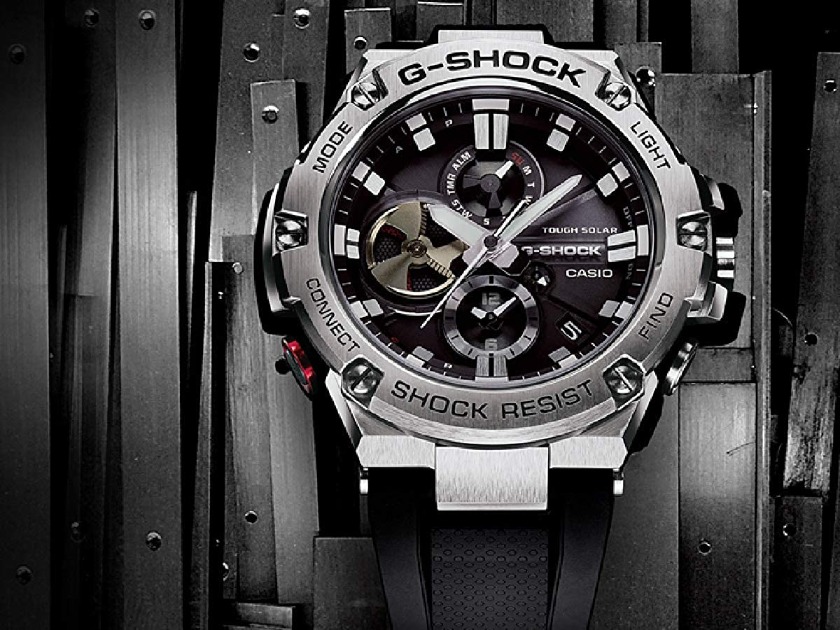 カシオのアナログ腕時計①G-SHOCK  GST-B100-1A