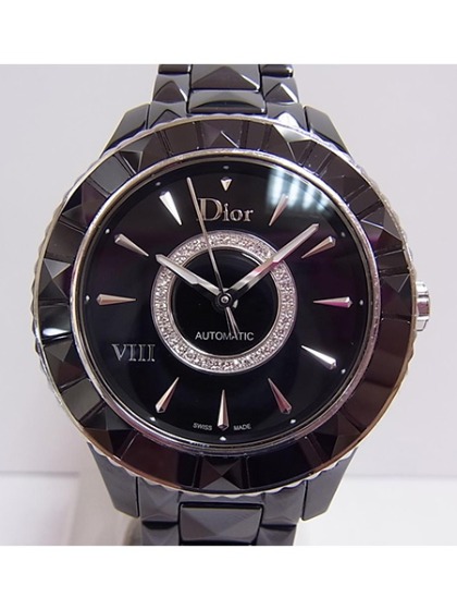 ディオール クリスタルクロノ CD114311 SS ダイヤ