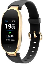 PMJスマートウォッチ（ブラック＆ゴールド）