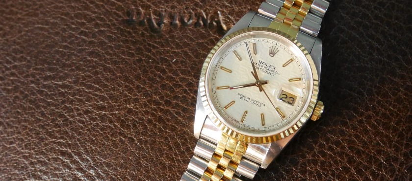 デイトジャスト16233×ホワイト文字盤の買取相場