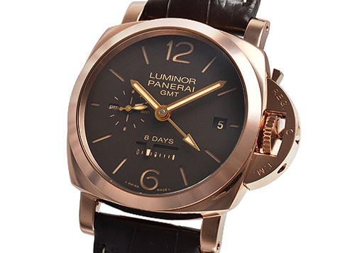 パネライ　ルミノール 1950 8デイズ GMT オロロッソ PAM00576