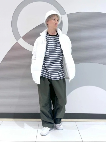 ホワイト×ボーダーＴシャツ