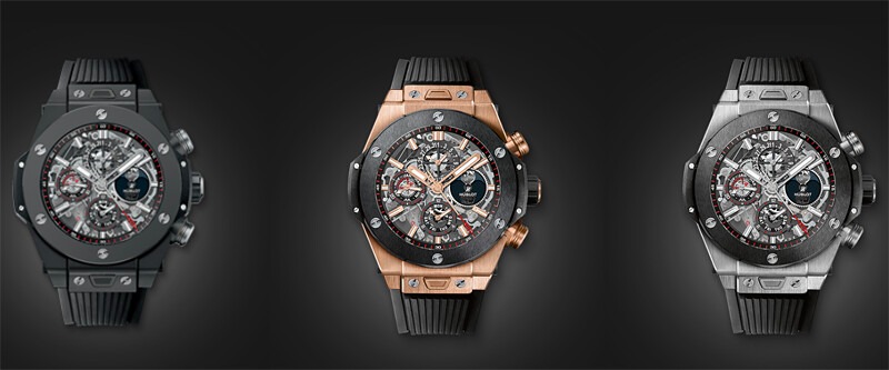 ①カーボンベゼルとビスの組み合わせ