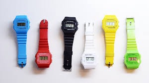 ダイソーの腕時計：ブループラネット デジタルウォッチ