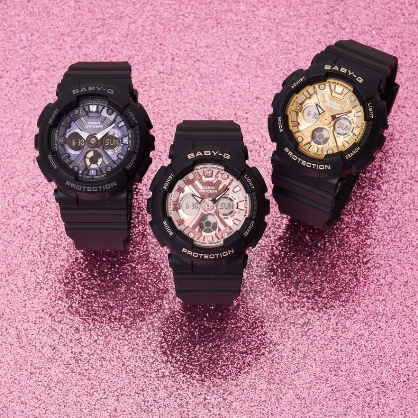 G-SHOCK ピンク 黒 BA-130-1A4JF