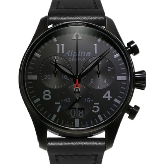 スタータイマー パイロット クロノグラフ ビックデイト シャドウライン (REF. AL-372BB4FBS6)