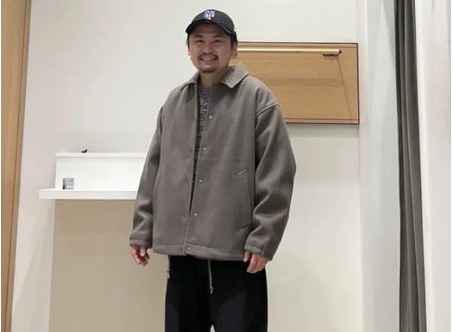 ベージュ×キャップ