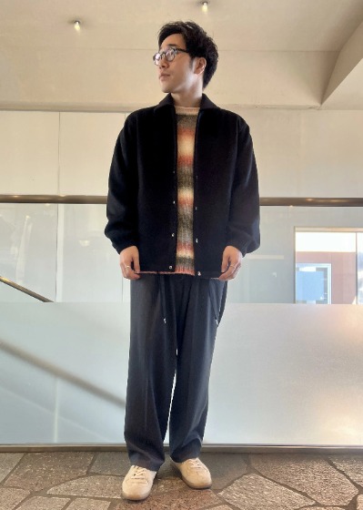 ブラック×ボーダーセーター