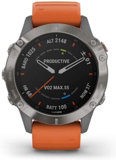 ランニング向きガーミン fēnix 6 Sapphire Ti Gray