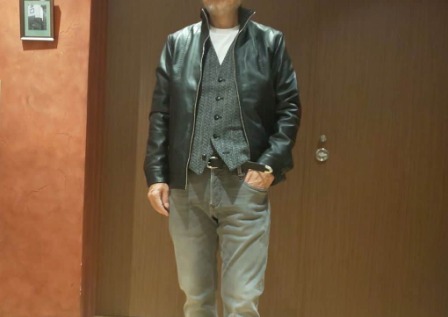 コーデ8：きっちりしたアイテムと合わせる