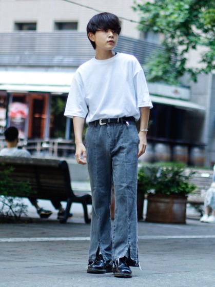 革靴✕デニムコーデ①Dr.Martens ローファー