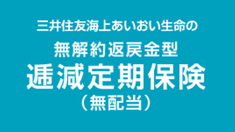 無解約返戻金型 逓減定期保険 (無配当)