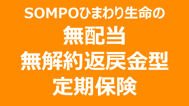 無配当  無解約返戻金型定期保険