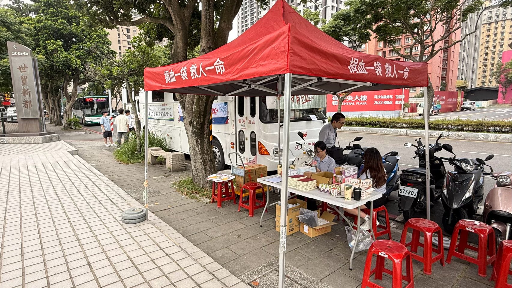讓愛在社區流動捐血活動照片