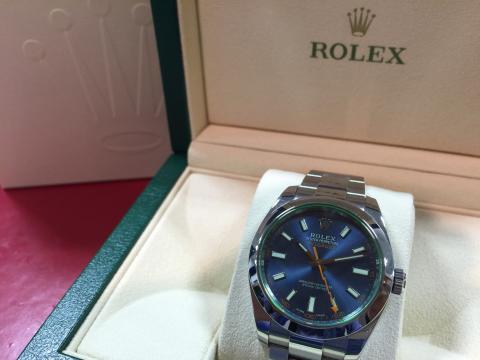 ロレックス ROLEX ミルガウス 116400GV Zブルー