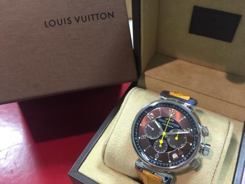 ルイヴィトン LOUIS VUITTON タンブールクロノ LV277 Q11410