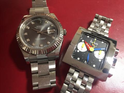 ロレックス ROLEX デイトジャスト 116334G 10Pダイヤ , アランシルベスタイン PAVEクロノ VK11