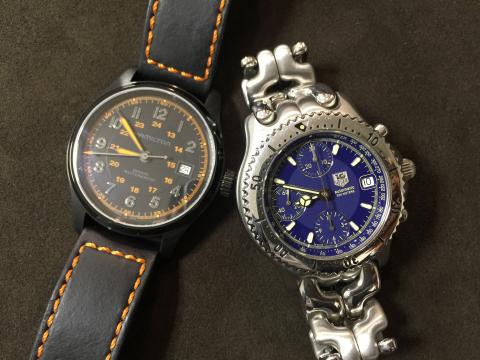 タグホイヤー TAG HEUER セル クロノグラフ AT CG2111.BA0423 , ハミルトン カーキ AT H705850