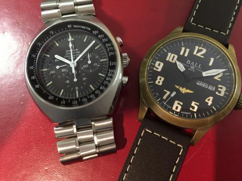 オメガ OMEGA スピードマスター マークⅡ 145.014 , ボールウォッチ エンジニアⅢ NM2186C-L1J-BK