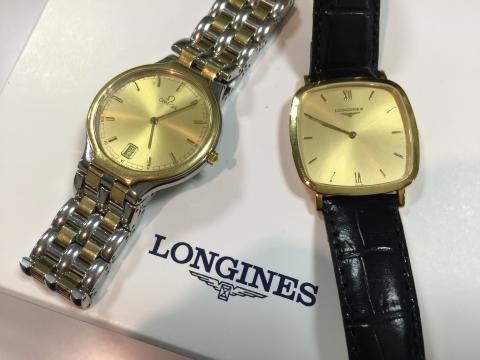 ロンジン LONGINES 2針 L4.712.6.35.2 , オメガ QZ