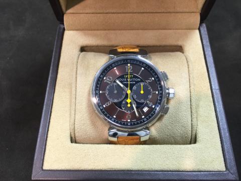 ルイヴィトン LOUIS VUITTON タンブールクロノ LV277 Q11410