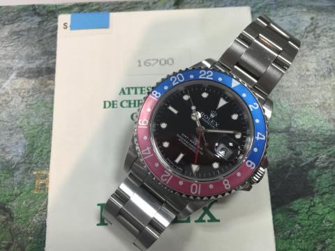 ロレックス ROLEX GMTマスター 16700 S番