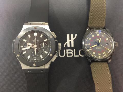 ウブロ HUBLOT ビッグバン 301.SM.1770.RX , IWC マーク18トップガン