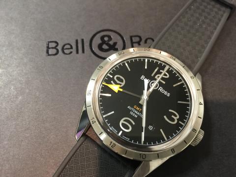 ベル&ロス Bell&Ross ヴィンテージ123 GMT BRV123-BL-GMT/SRB