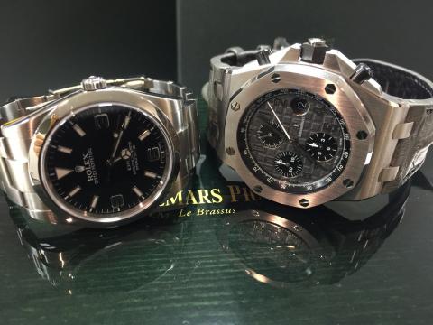 オーデマ・ピゲ AUDEMARS PIGUET ロイヤルオーク オフショアクロノ 26470ST.OO.A104CR.01 , ROLEX 214270