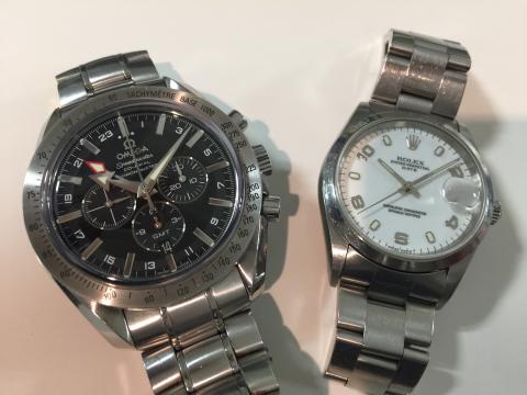オメガ OMEGA スピードマスター ブロードアローGMT 3581.50 , ROLEX 15200