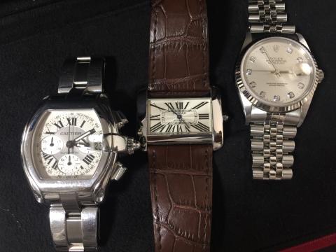 ロレックス ROLEX デイトジャスト 16234G , 他カルティエ2点