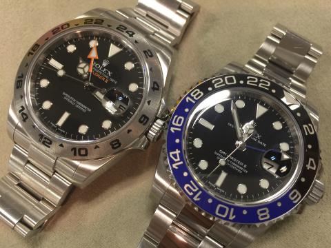 ロレックス ROLEX GMTマスターⅡ 116710BLNR , エクスプローラーⅡ 216570