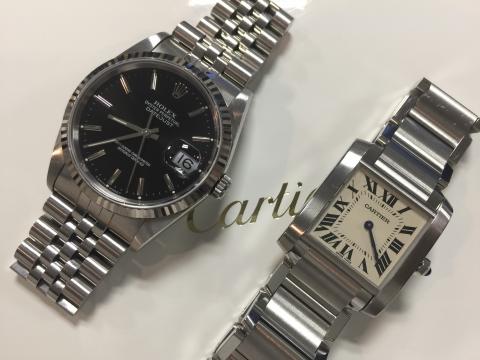 ロレックス ROLEX デイトジャスト 16234 L番 , カルティエ タンクフランセーズ MM