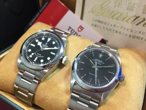 ロレックス ROLEX エアキング 14000 , TUDOR ヘリテージ ブラックベイ 79500