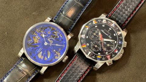 シャウボーグ・ウォッチ SCHAUMBURG WATCH ウニカトリウム ブルーアイズ , コルム アドミラルズカップ 985.641.20